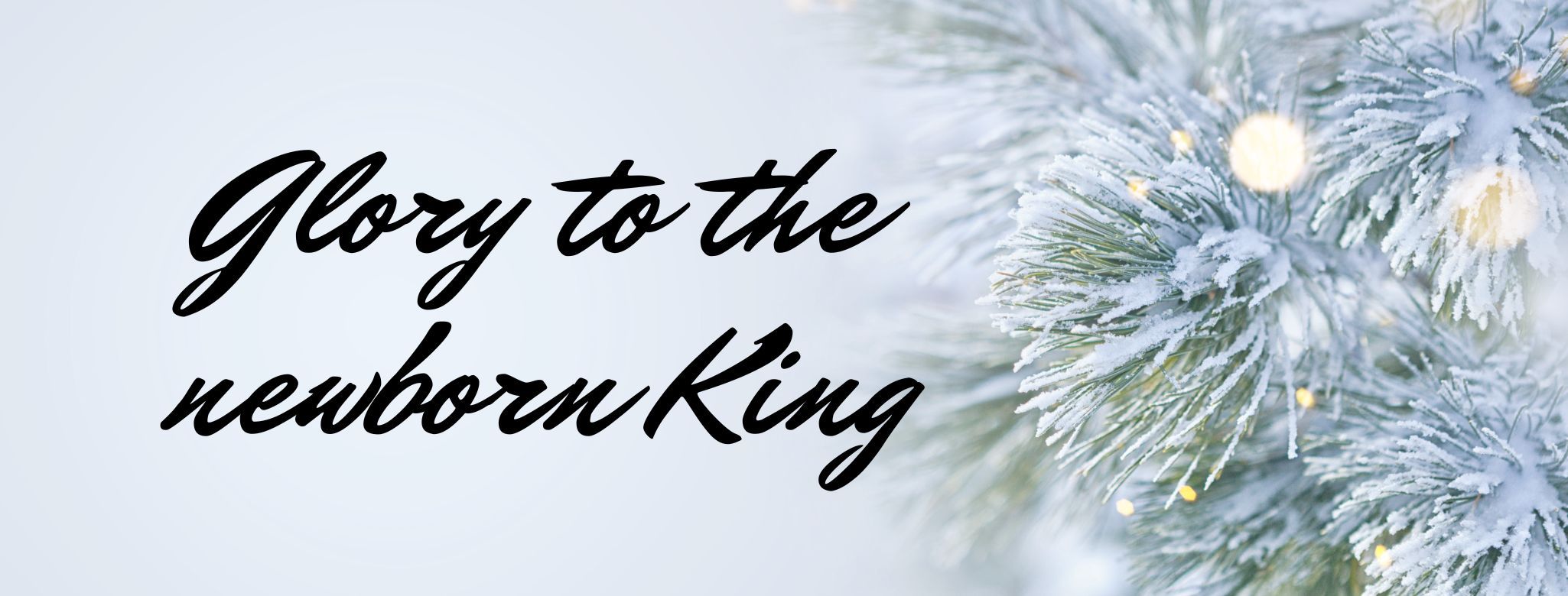 Glory to the Newborn King